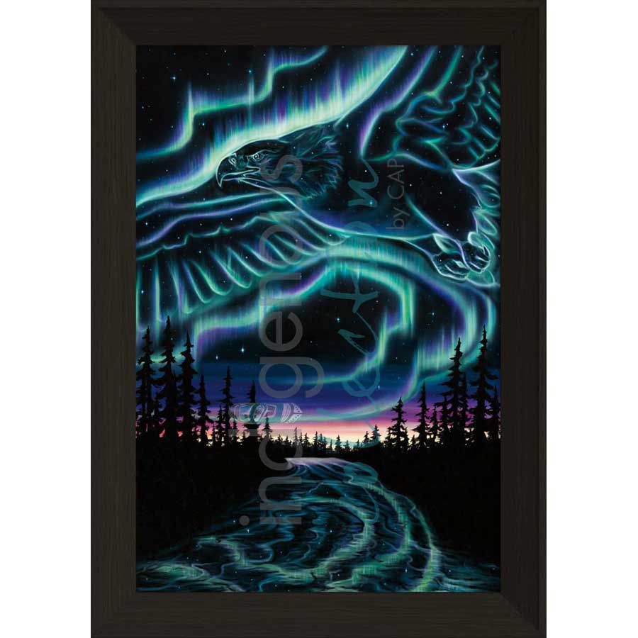Sky Dance - Eagle Over the Sky by artist Amy Keller-Rempp - Mohawk. Indigenous Collection