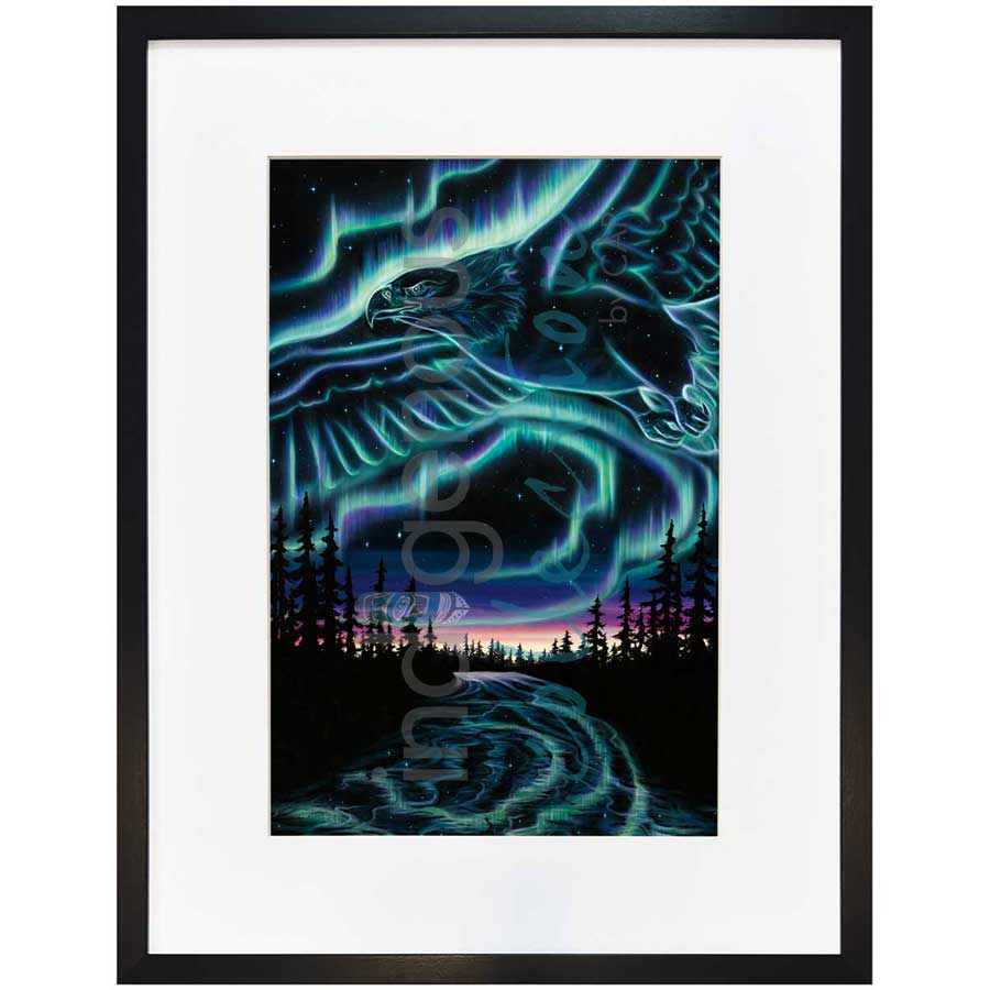 Sky Dance - Eagle Over the Sky by artist Amy Keller-Rempp - Mohawk. Indigenous Collection