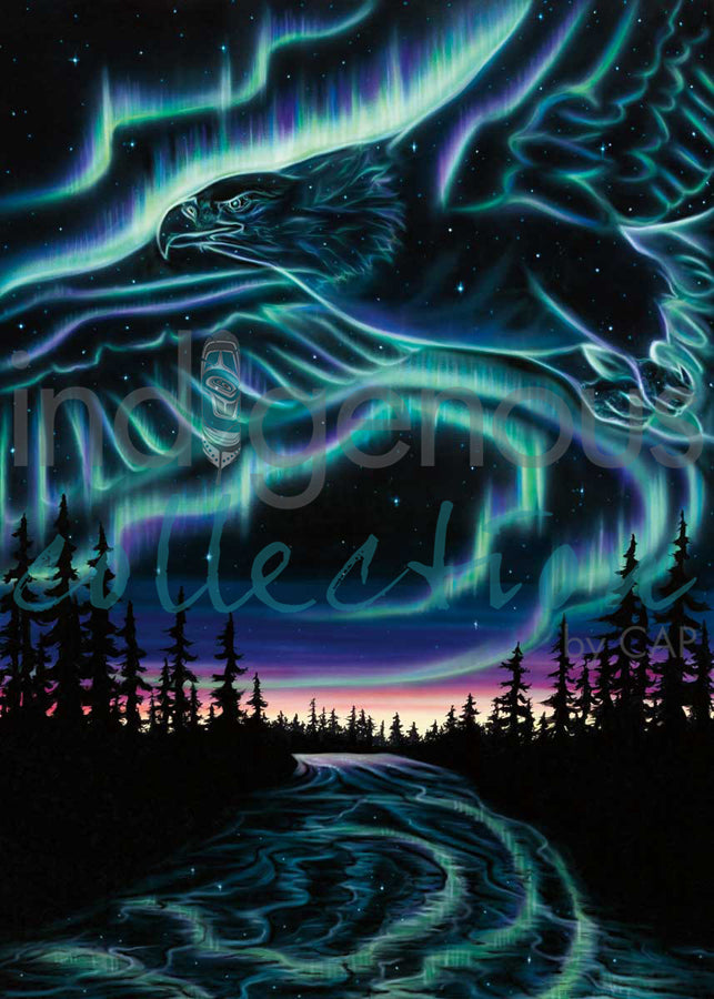 Sky Dance - Eagle Over the Sky by artist Amy Keller-Rempp