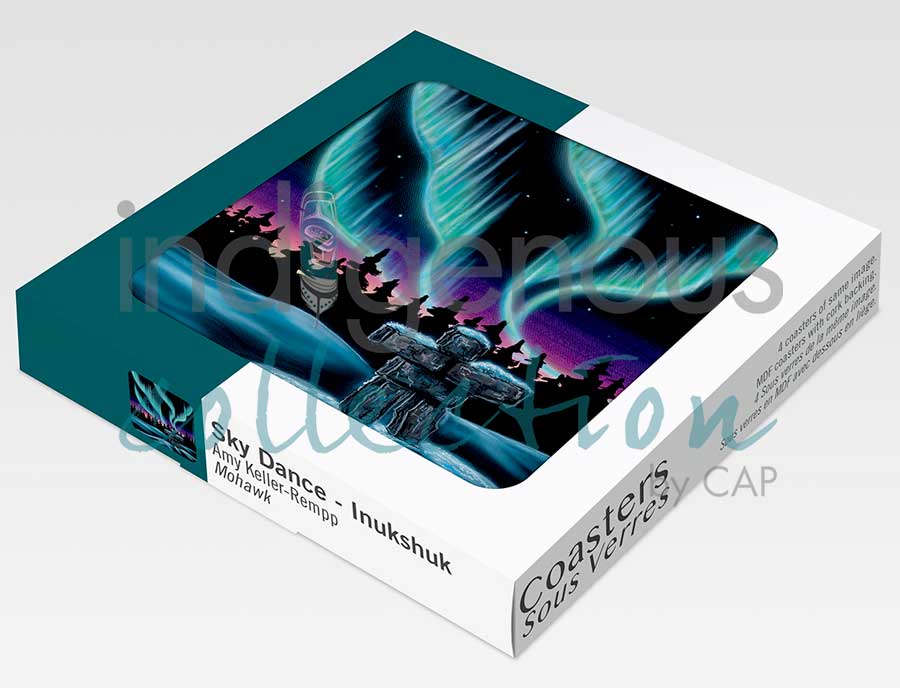 Sky Dance - Inukshuk Coaster by artist Amy Keller-Rempp