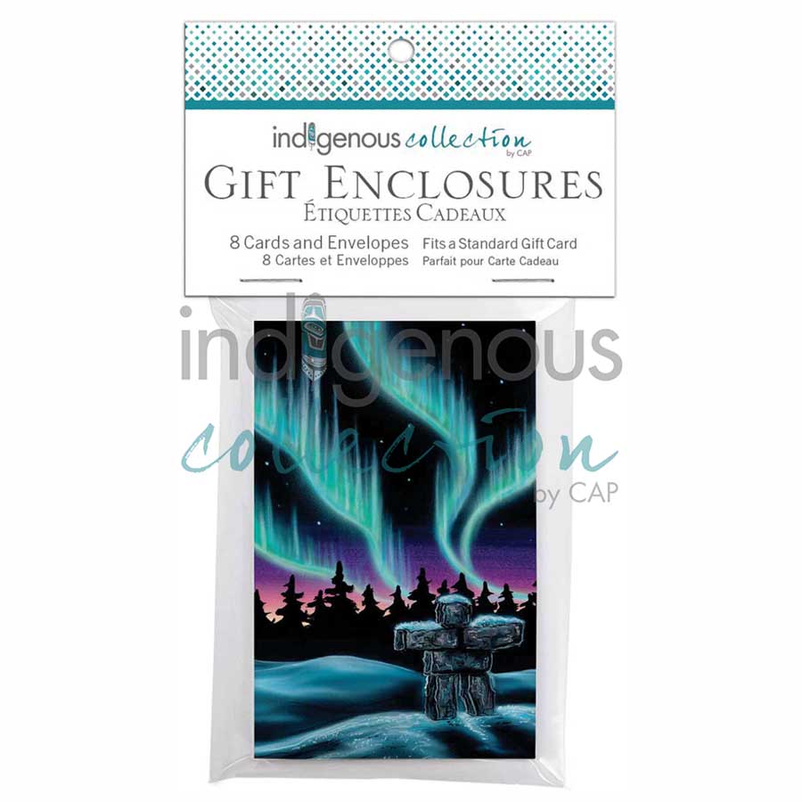 Sky Dance - Inukshuk Gift Enclosure Cards by artist Amy Keller-Rempp