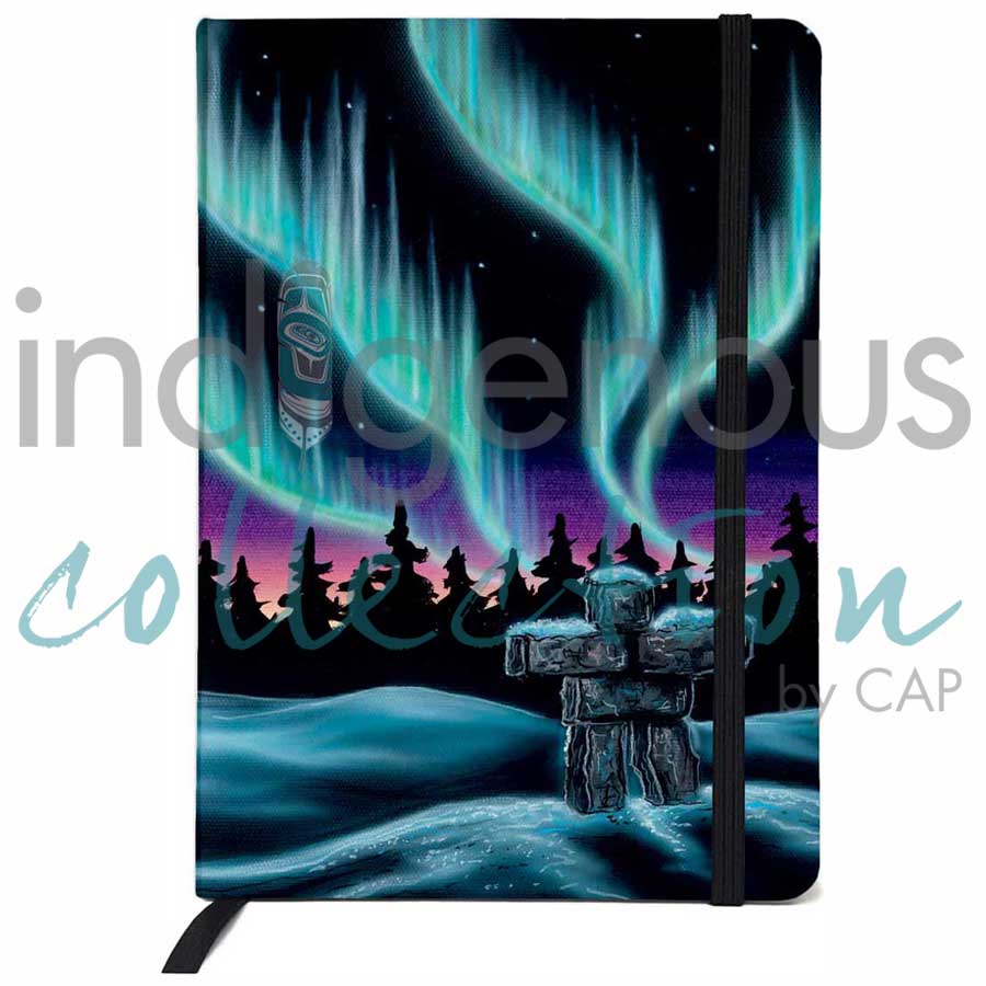 Sky Dance - Inukshuk Journal by artist Amy Keller-Rempp. Indigenous Collection.