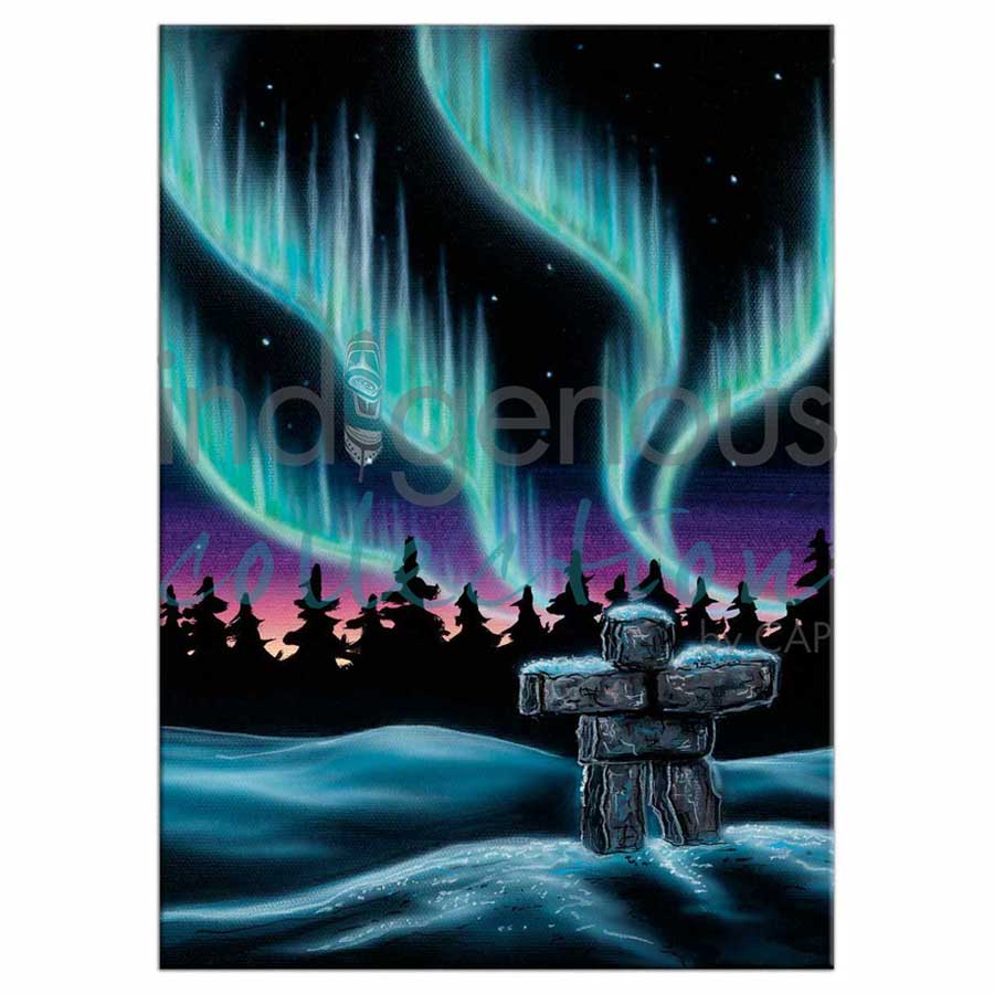 Sky Dance - Inukshuk Magnets by artist Amy Keller-Rempp