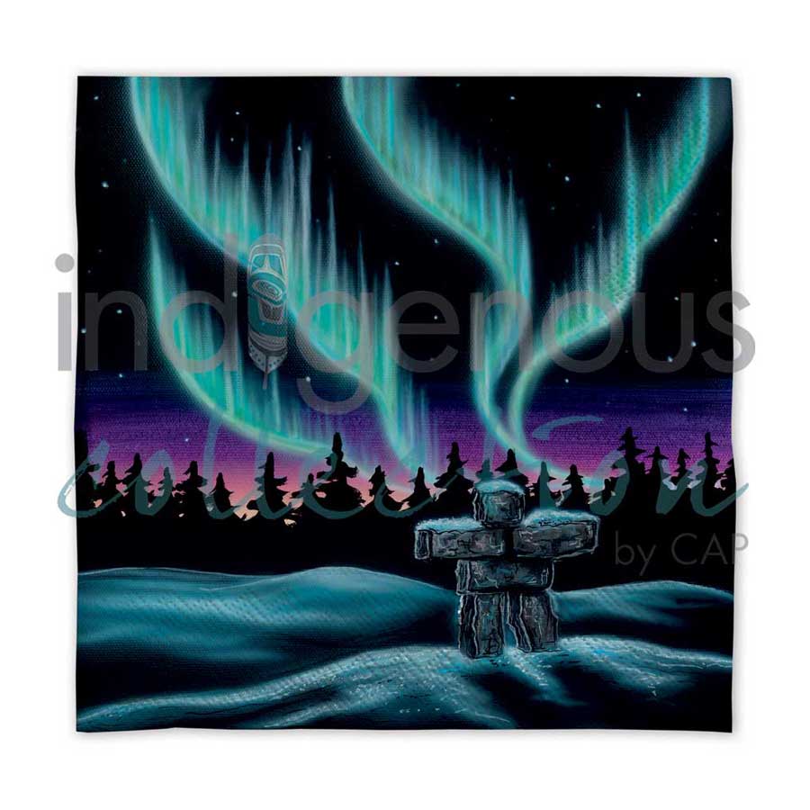 Sky Dance - Inukshuk napkins by artist Amy Keller-Rempp