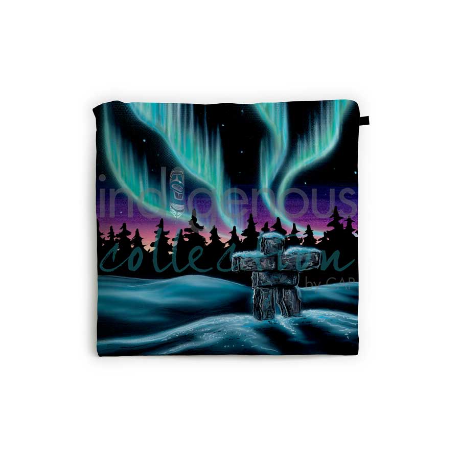 Sky Dance - Inukshuk Reusable Shopping Bag by artist Amy Keller-Rempp