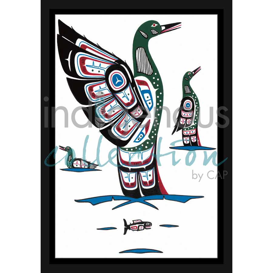 Loon II by artist Stephanie Kewistep - Saulteaux . Indigenous Collection