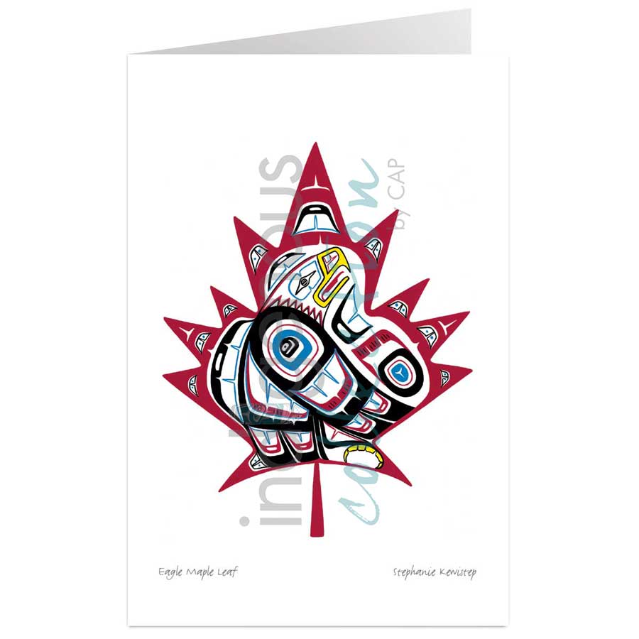 Eagle Maple Leaf by artist Stephanie Kewistep