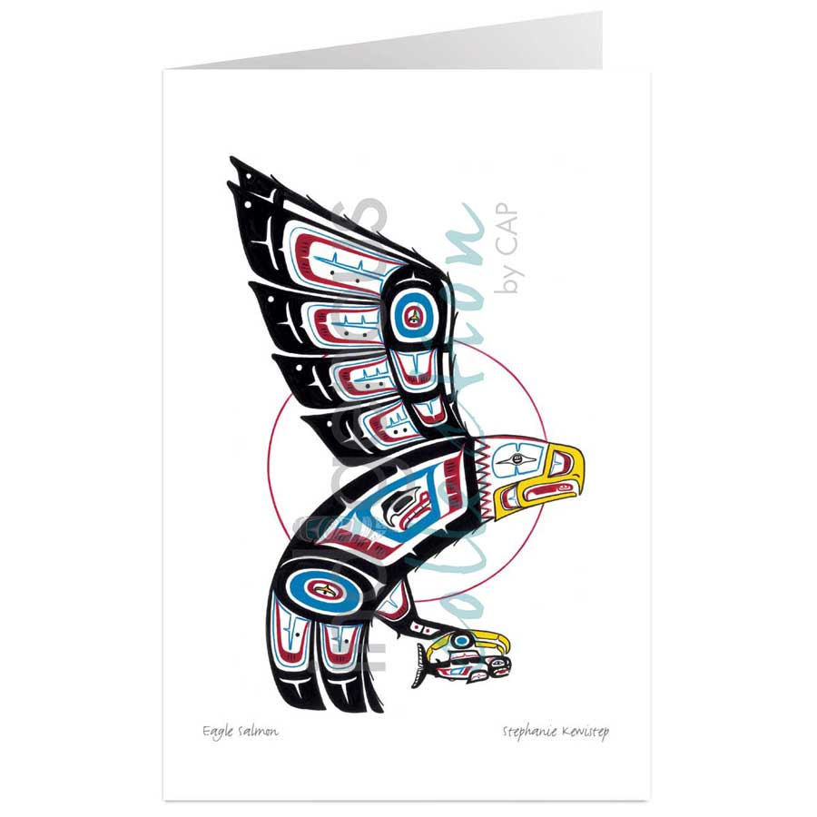 Eagle Salmon by artist Stephanie Kewistep