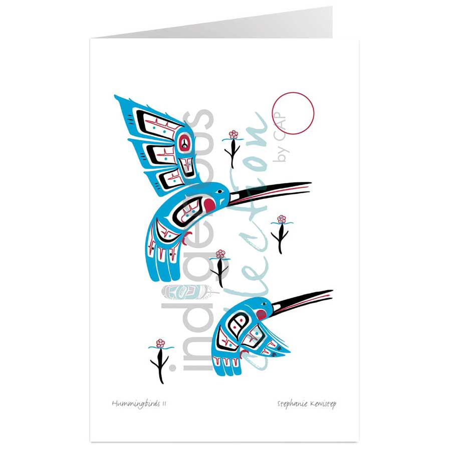 Hummingbirds II by artist Stephanie Kewistep