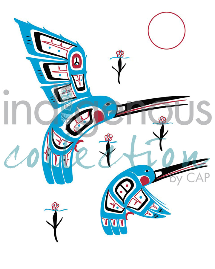 Hummingbirds II by artist Stephanie Kewistep