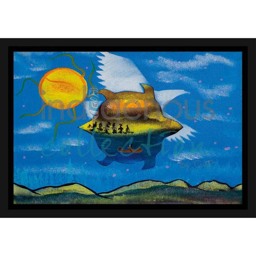 A Day on Turtle Island by artist Russell Noganosh - Algonquin/Ojibway. Indigenous Collection