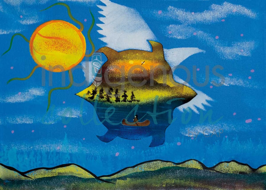 A Day on Turtle Island by artist Russell Noganosh