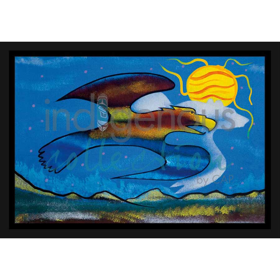 A Day out with Bear Spirit by artist Russell Noganosh - Algonquin/Ojibway. Indigenous Collection