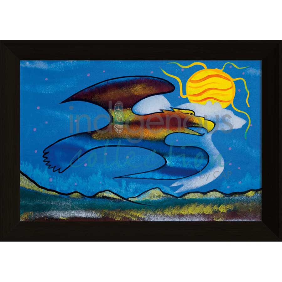 A Day out with Bear Spirit by artist Russell Noganosh - Algonquin/Ojibway. Indigenous Collection