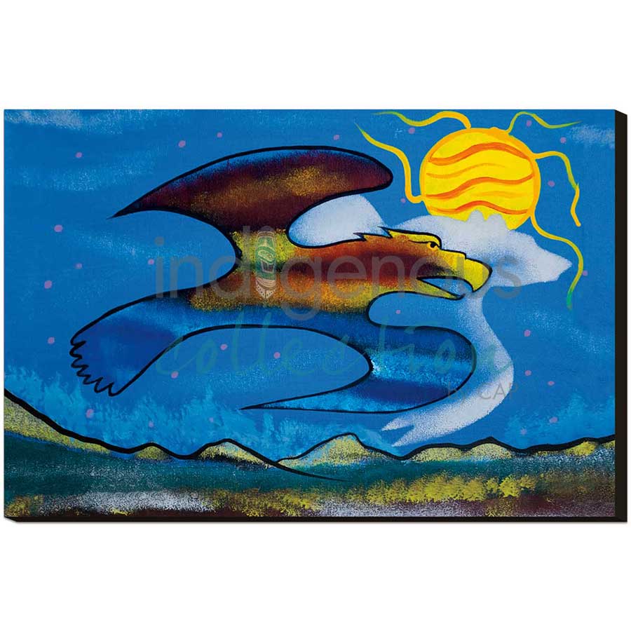 A Day out with Bear Spirit by artist Russell Noganosh - Algonquin/Ojibway. Indigenous Collection
