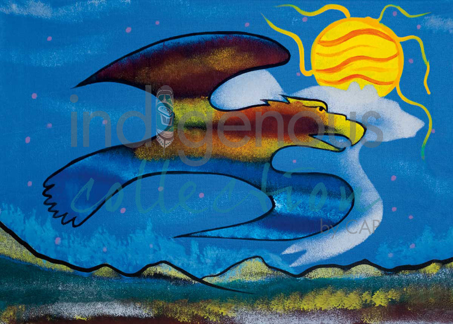 A Day out with Bear Spirit by artist Russell Noganosh