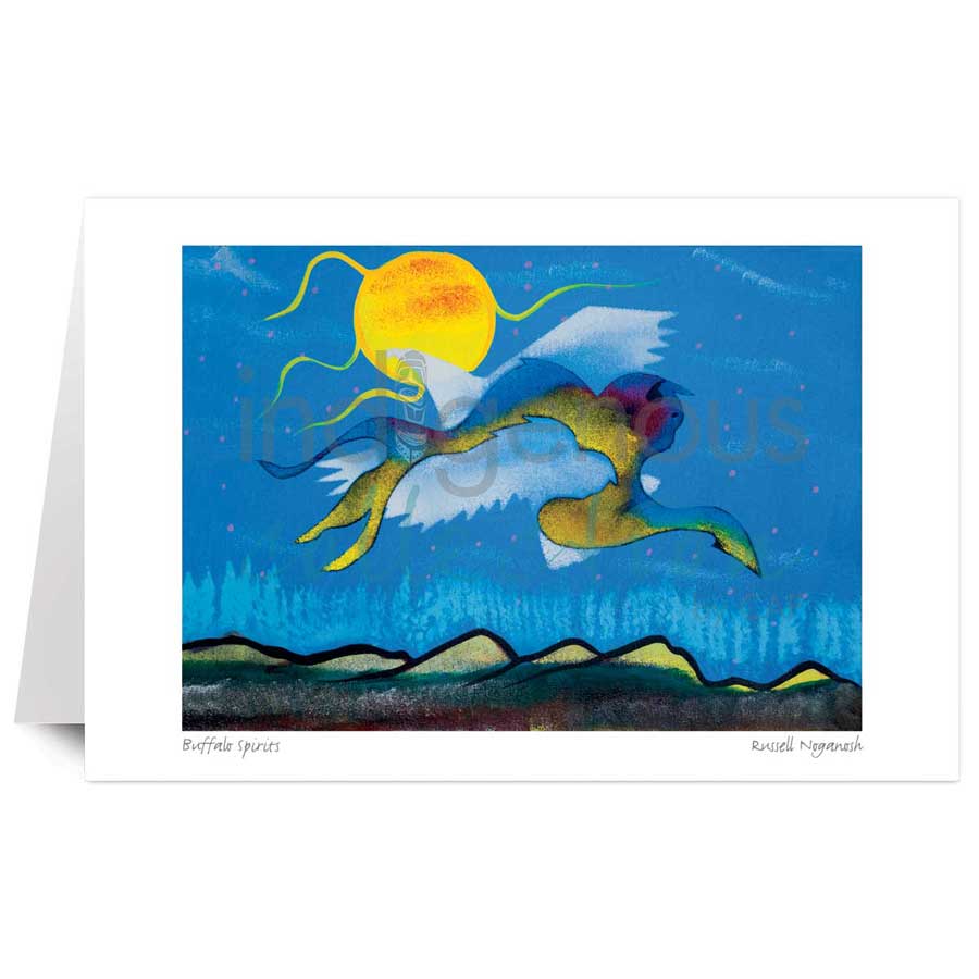 Buffalo Spirits by artist Russell Noganosh