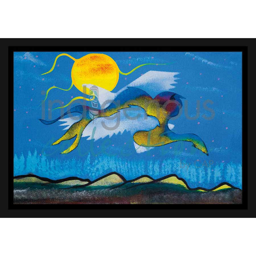 Buffalo Spirits by artist Russell Noganosh - Algonquin/Ojibway. Indigenous Collection