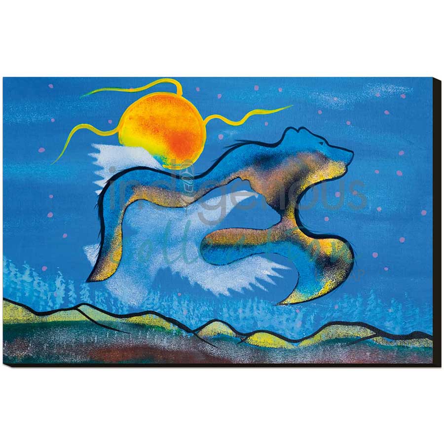 Meet My Friends by artist Russell Noganosh - Algonquin/Ojibway. Indigenous Collection