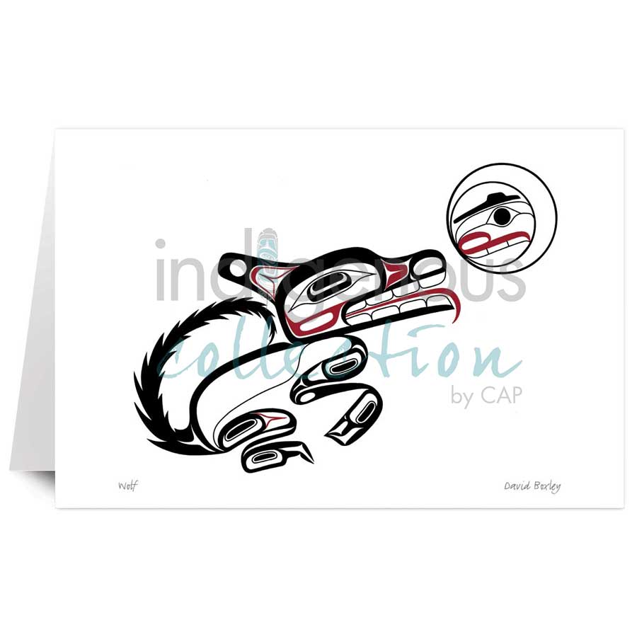 Wolf by artist David Boxley