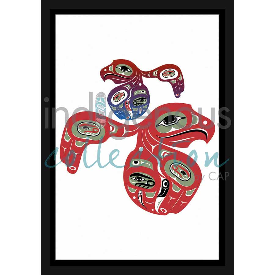 A Mother's Protection by artist Mark Preston - Tlingit. Indigenous Collection