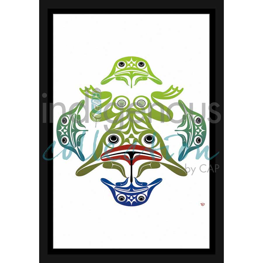 Frog Circle by artist Mark Preston - Tlingit. Indigenous Collection