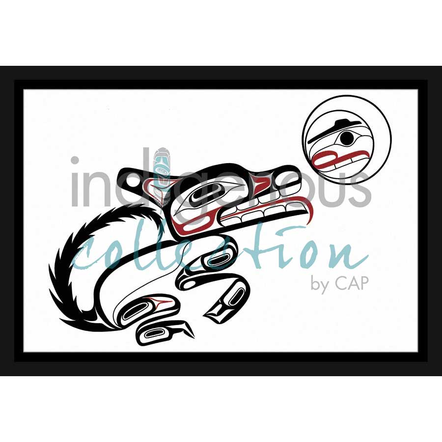 Wolf by artist David Boxley - Tsimishian. Indigenous Collection
