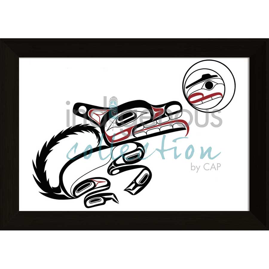 Wolf by artist David Boxley - Tsimishian. Indigenous Collection