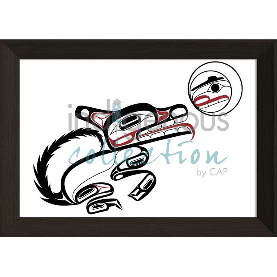 Wolf by artist David Boxley - Tsimishian. Indigenous Collection