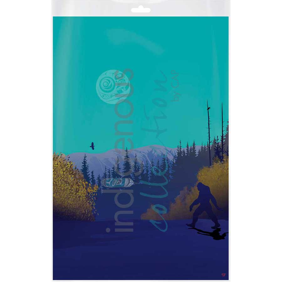 Sasquatch by artist Mark Preston - Tlingit. Indigenous Collection