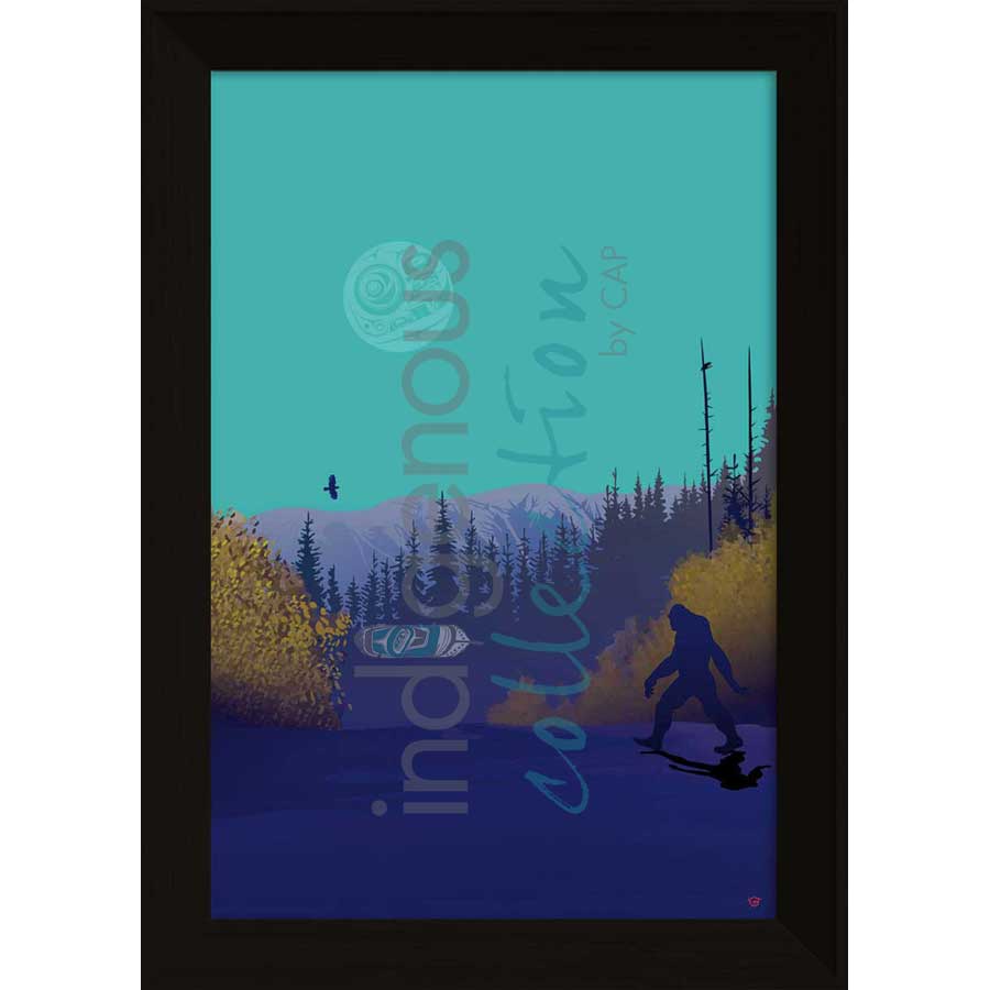 Sasquatch by artist Mark Preston - Tlingit. Indigenous Collection