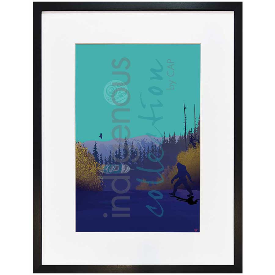 Sasquatch by artist Mark Preston - Tlingit. Indigenous Collection