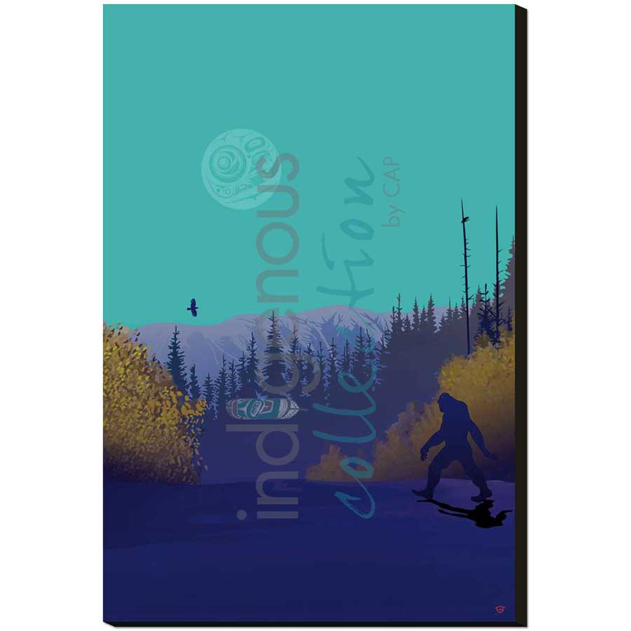 Sasquatch by artist Mark Preston - Tlingit. Indigenous Collection