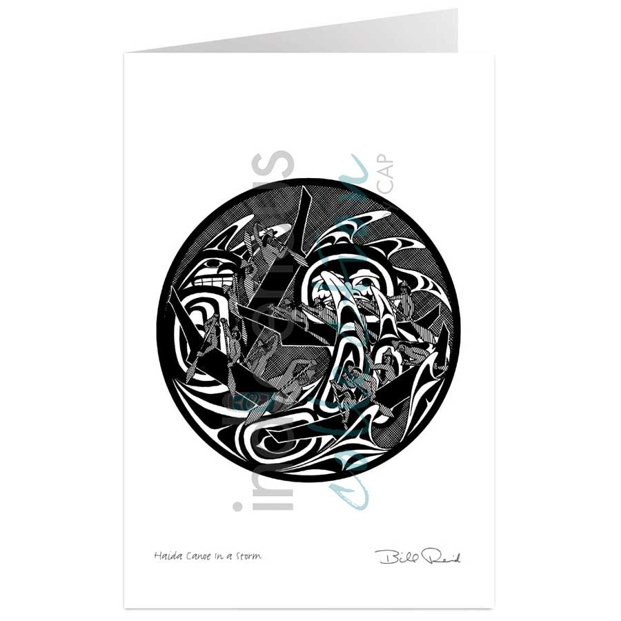 Haida Canoe In Storm