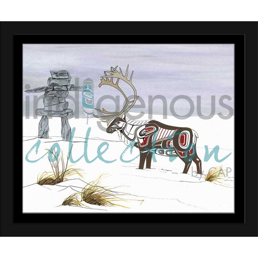 Caribou by artist Richard Shorty - Northern Tutchone. Indigenous Collection