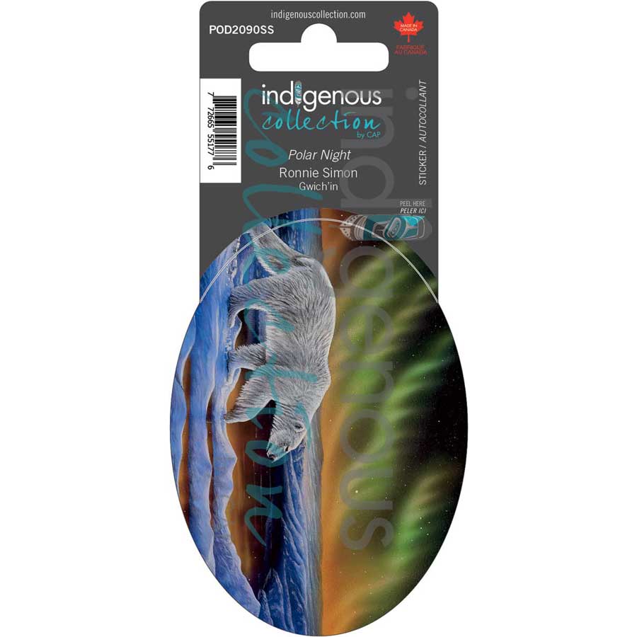 Polar Night Sticker by artist Ronnie Simon – Indigenous Collection and ...