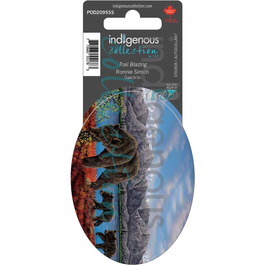 Trail Blazing Sticker by artist Ronnie Simon