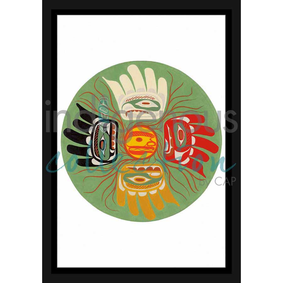 Seed of Positive Thoughts by artist Sean Whonnock - Kwakwaka'wakw. Indigenous Collection