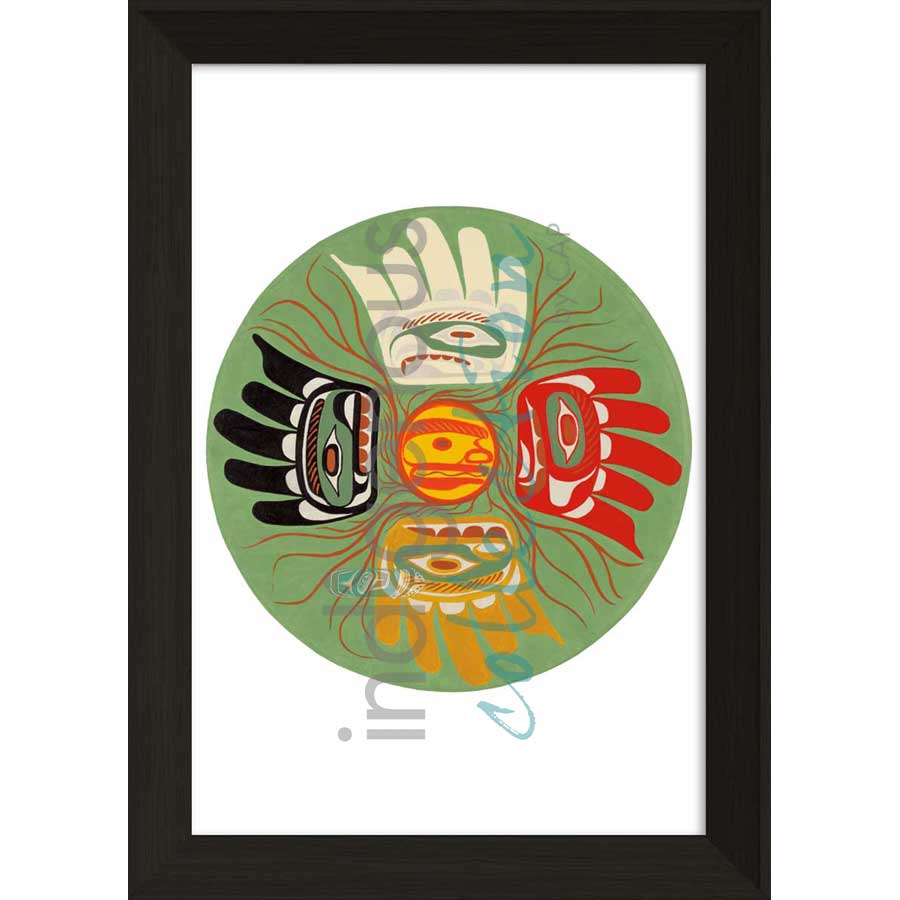 Seed of Positive Thoughts by artist Sean Whonnock - Kwakwaka'wakw. Indigenous Collection