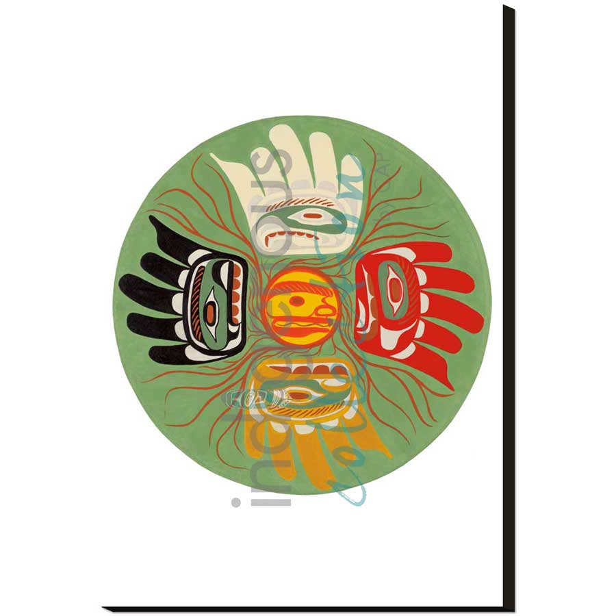 Seed of Positive Thoughts by artist Sean Whonnock - Kwakwaka'wakw. Indigenous Collection