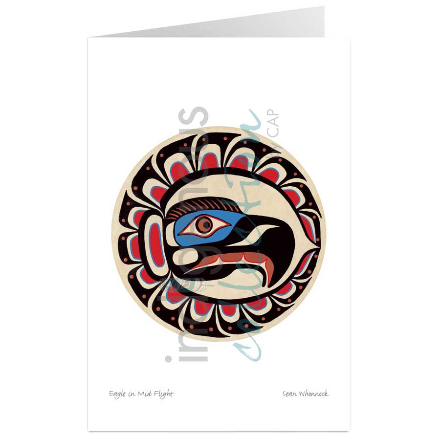 Eagle in Mid Flight by artist Sean Whonnock