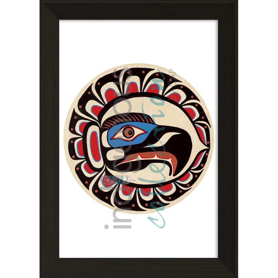 Eagle in Mid Flight by artist Sean Whonnock - Kwakwaka'wakw. Indigenous Collection