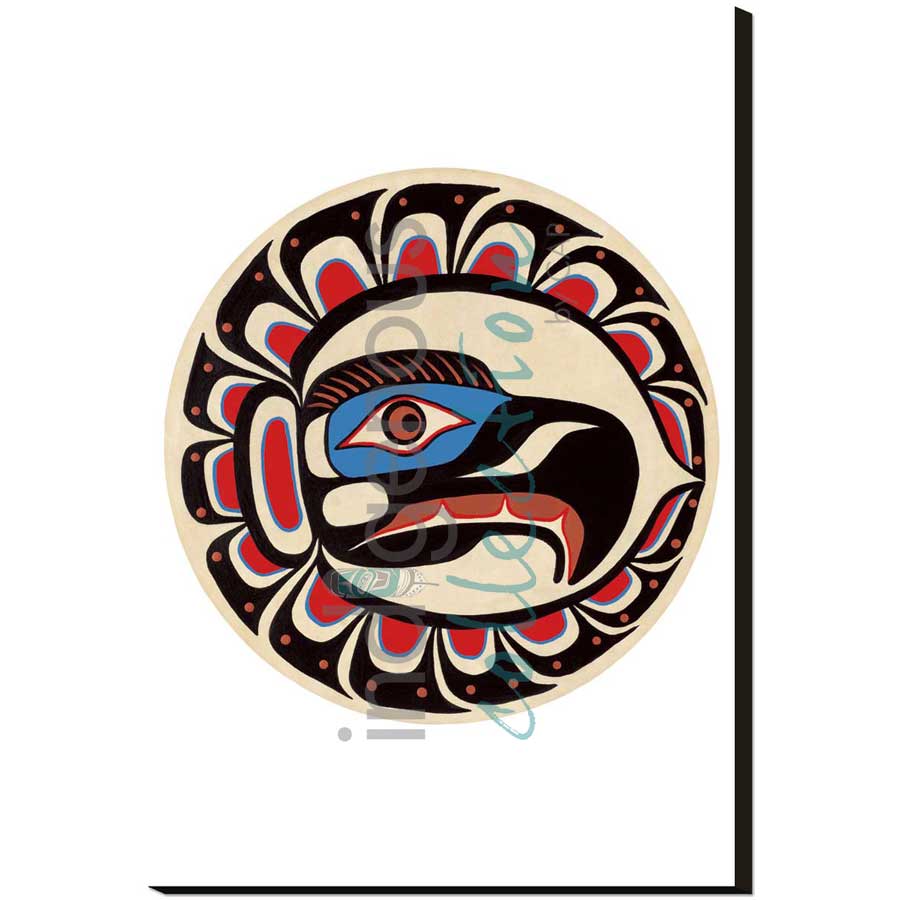 Eagle in Mid Flight by artist Sean Whonnock - Kwakwaka'wakw. Indigenous Collection