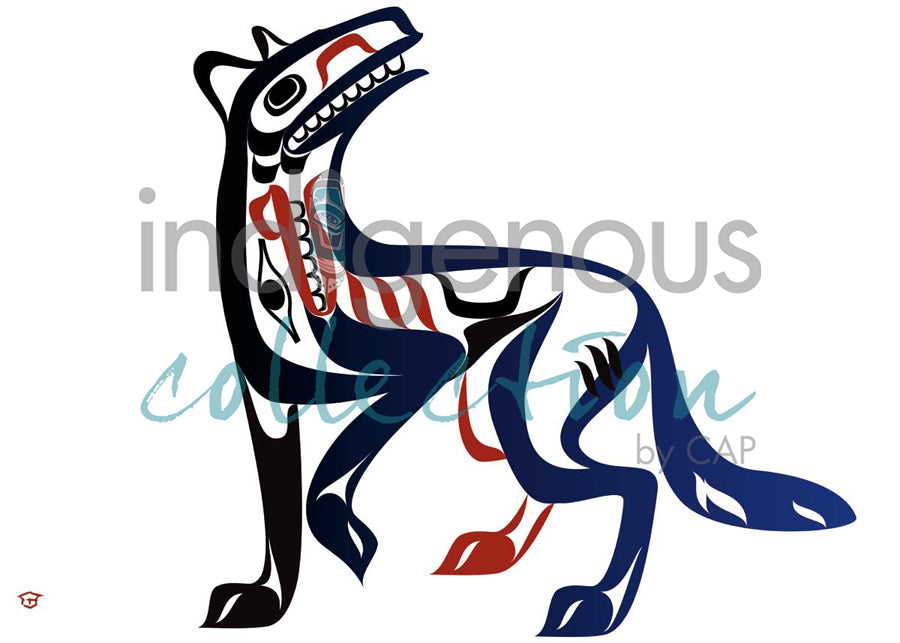 Wolf by artist Mark Preston