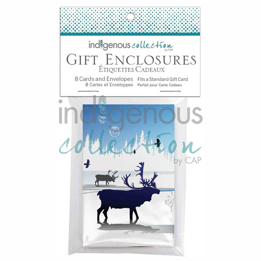Caribou Winter Gift Enclosure Cards by artist Mark Preston