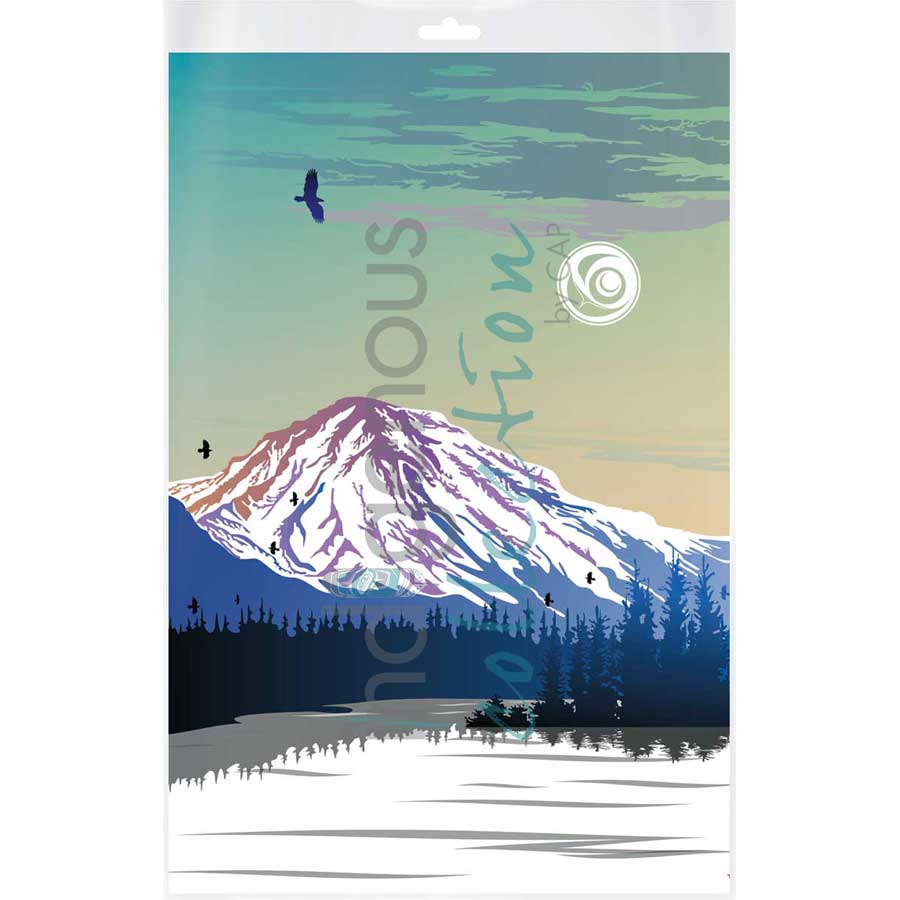Yukon Mountain by artist Mark Preston - Tlingit. Indigenous Collection