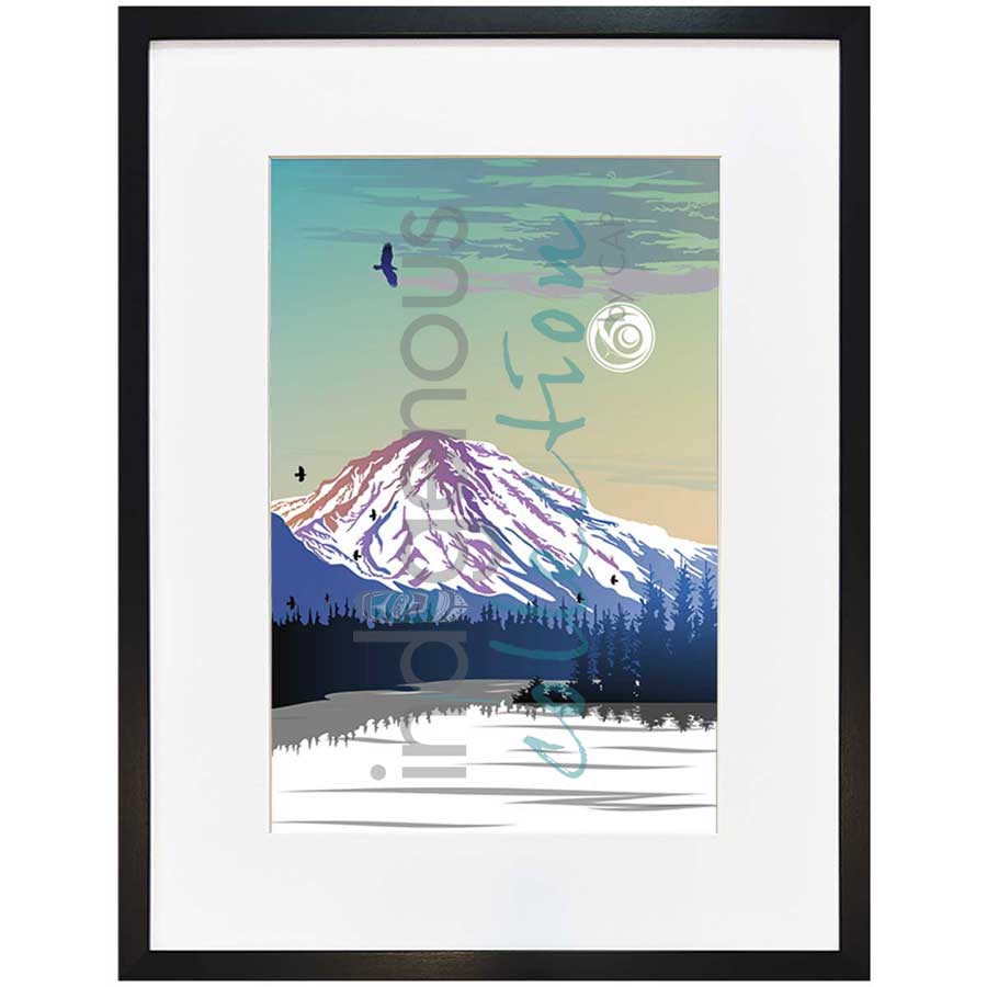 Yukon Mountain by artist Mark Preston - Tlingit. Indigenous Collection