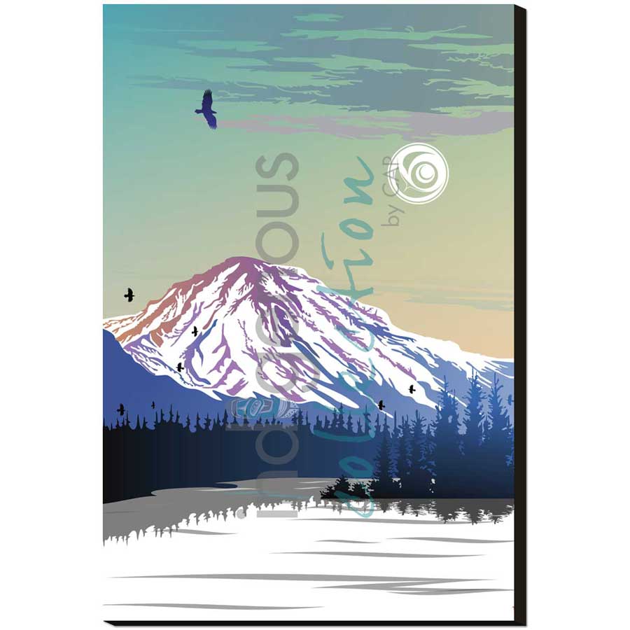 Yukon Mountain by artist Mark Preston - Tlingit. Indigenous Collection