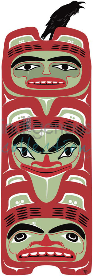 Three watchmen totem by artist Mark Preston