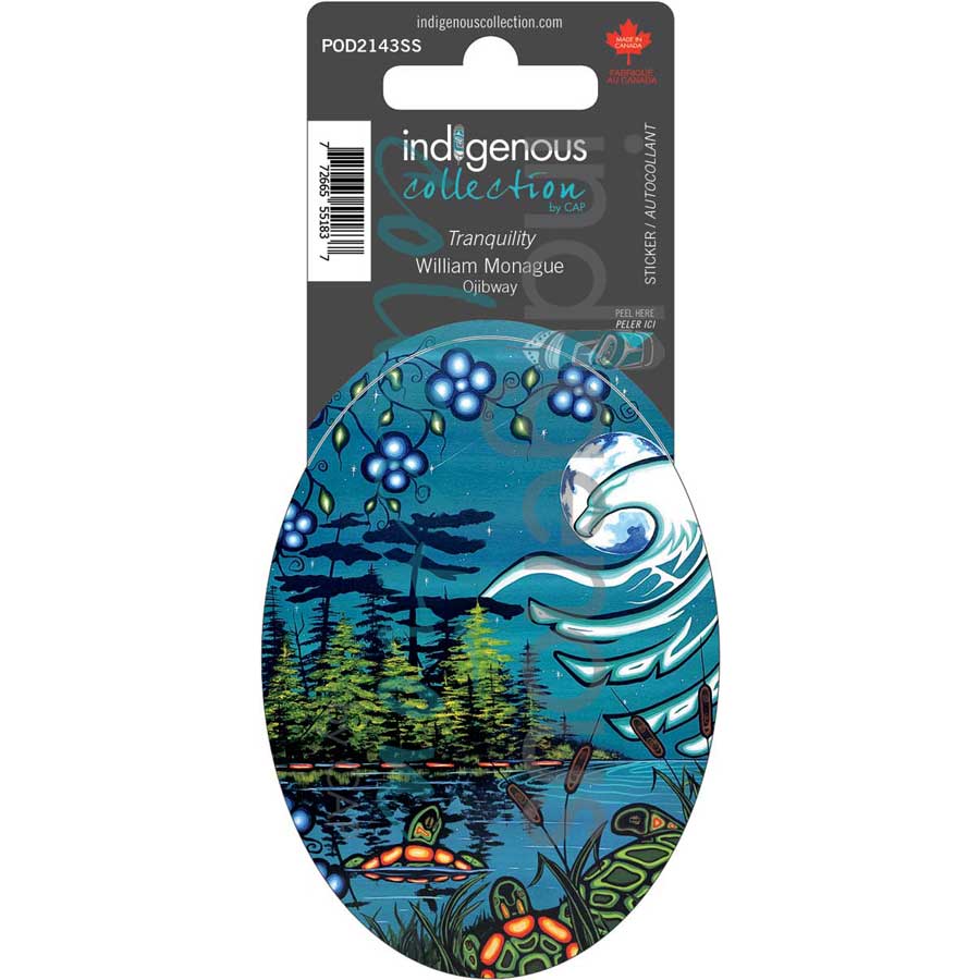 Tranquility Sticker by artist William Monague